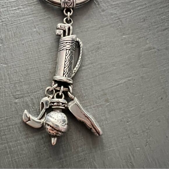 Brighton Silver Tone Golf Key Chain - Picture 6 of 7